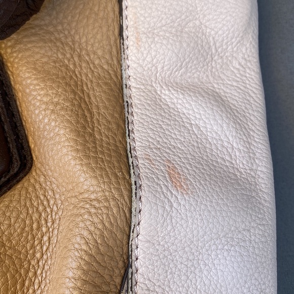 orYANY Sydney, Tan, Blush & Chocolate Pebbled Leather, Shoulder Bag - Picture 7 of 9